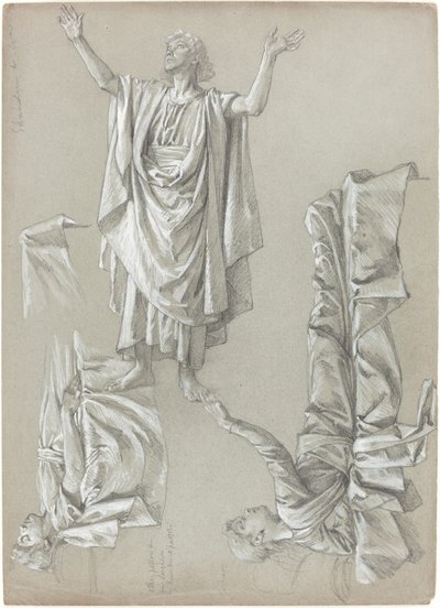 Études pour la résurrection de la fille de Jaïre - British 19th Century