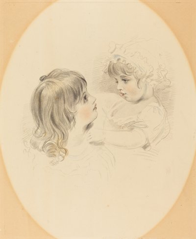 Deux enfants - British 19th Century after George Henry Harlow