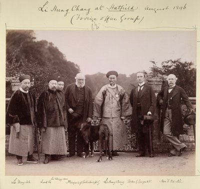Li Hung Chang à Hatfield (Groupe du Foreign Office), août 1896 - British Photographer