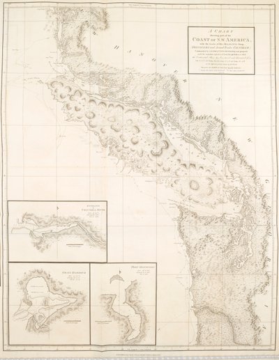 Carte montrant une partie de la côte de l
