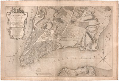 Plan de la ville de New York par Ratzer - British School