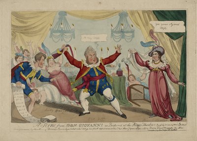 Une scène de Don Giovanni - British School