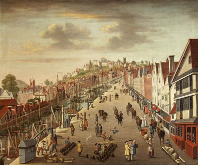 Broad Quay, Bristol, vers 1760 - British School
