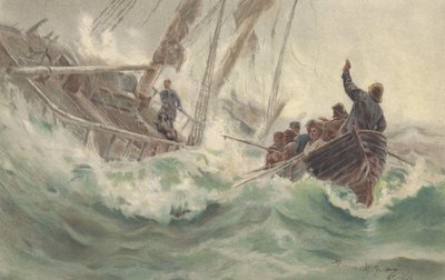 Le capitaine et son chien fidèle coulent avec le navire naufragé, tandis que l