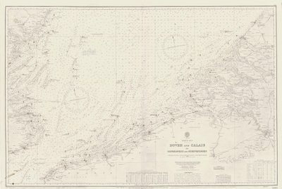 Carte de la zone de Douvres et Calais à Orfordness - British School