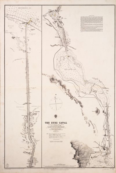 Carte du canal de Suez - British School