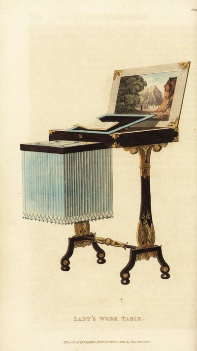 Table de travail élégante, époque Régence - British School