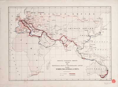 Carte générale des lignes télégraphiques entre l