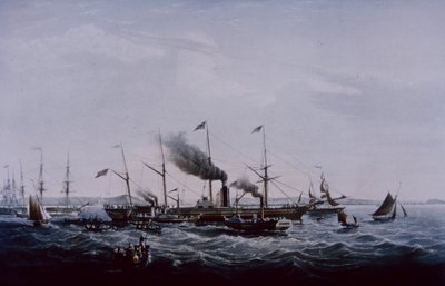Paquebot Great Western, conçu par Brunel, achevé à Bristol en 1837 - British School