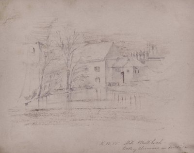 Moulin et cheminée de la boulangerie au loin - British School