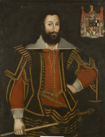 Portrait de Sir Robert Poyntz, vers 1615 - British School