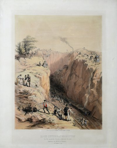 Découpe de roche à Bishopton sur le Glasgow - British School