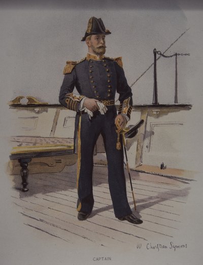 Capitaine de la Royal Navy, fin du 19e siècle - British School