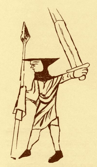Soldat écossais à pied sous le règne d