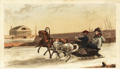 Traîneau utilisé en hiver par Alexandre Empereur de Russie - British School