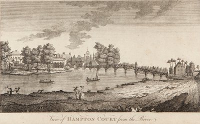 Vue de Hampton Court depuis la rivière - British School