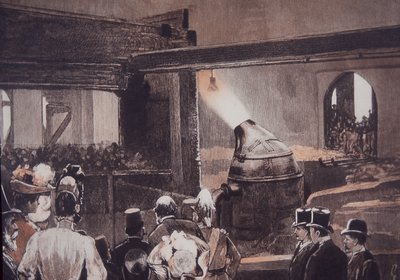 Visiteurs regardant le procédé de l