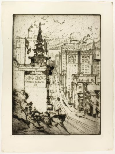 California Street, San Francisco - Bror Julius Olsson Nordfeldt