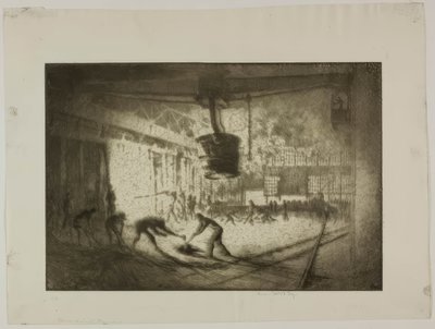 Chicago - Four à sole ouverte, Illinois Steel Co. - Bror Julius Olsson Nordfeldt