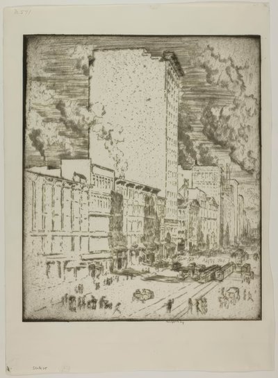 Chicago - Rue State - Bror Julius Olsson Nordfeldt