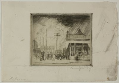 Chicago - Le coin, 57e rue et Stony Island Avenue - Bror Julius Olsson Nordfeldt