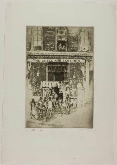 Chicago - The Little Hub, South Clark et Harrison Sts - Bror Julius Olsson Nordfeldt