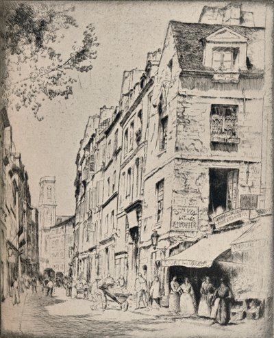 Cour des Halles, Rue St Jacques, 1915 - Bror Julius Olsson Nordfeldt
