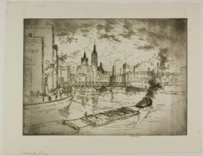 La rivière Milwaukee - Bror Julius Olsson Nordfeldt