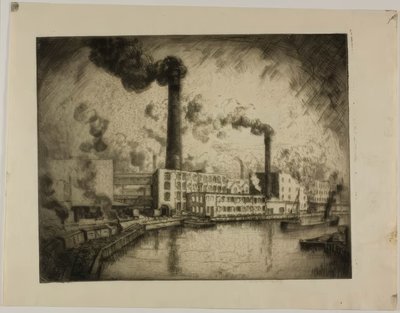 Sans titre (South Deering - Rive gauche) - Bror Julius Olsson Nordfeldt