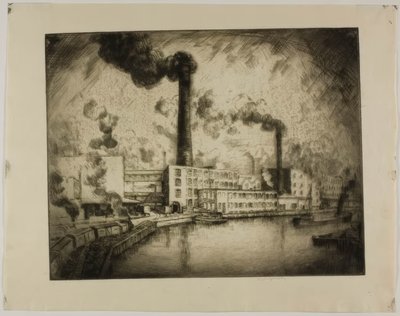 Sans titre (South Deering - Rive gauche) - Bror Julius Olsson Nordfeldt