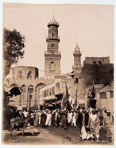 Fête dans les rues du Caire - photographie par les frères Zangaki, fin du XIXe siècle - Brothers Zangaki