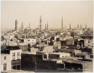 Vue des toits du Caire - photographie des frères Zangaki, fin du 19e siècle - Brothers Zangaki