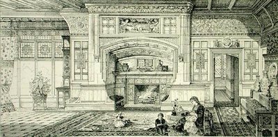 Cheminée de salle à manger, de 