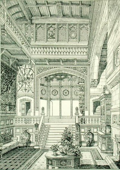 Hall et escalier, de 