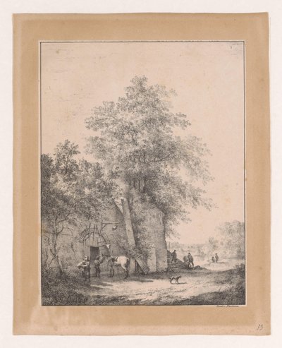 Paysage avec auberge - Bruno van Straaten (I)