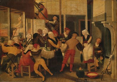 Fête dans un bordel, vers 1540 - Brunswick Monogrammist
