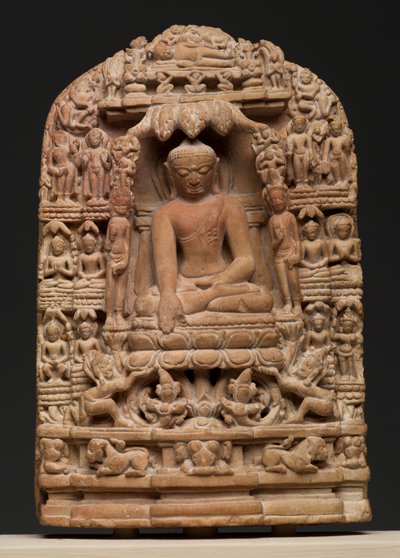 Plaque représentant des épisodes de la vie de Shakyamuni Bouddha - Burmese School