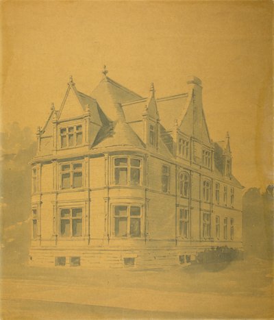Maison William J. Goudy, Chicago, Illinois, perspective - Burnham and Root