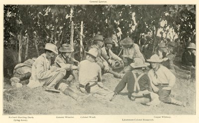 Conférence après la bataille des Rough Riders, guerre hispano-américaine, juin 1898, 1899 - Burr McIntosh