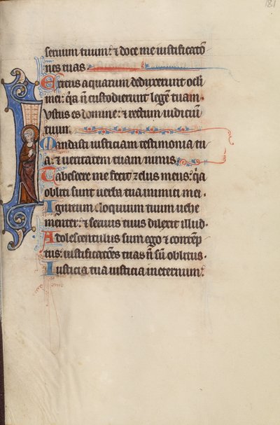 Initiale I : Un saint - Bute Master
