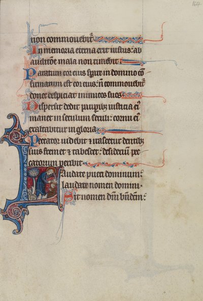 Initiale L : Samuel couronne David - Bute Master