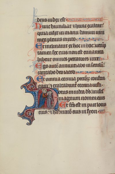 Initial N : Dieu enlève le bandeau de Synagoga - Bute Master