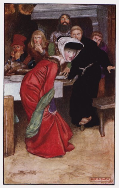 Illustration pour The Cloister and The Hearth de Charles Reade - Byam (after) Shaw