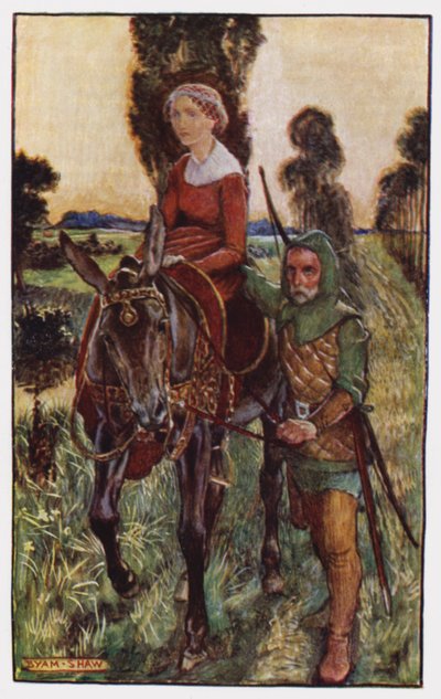 Illustration pour The Cloister and The Hearth de Charles Reade - Byam (after) Shaw