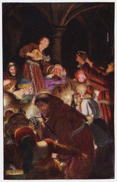 Illustration pour Le Cloître et le Foyer de Charles Reade - Byam (after) Shaw