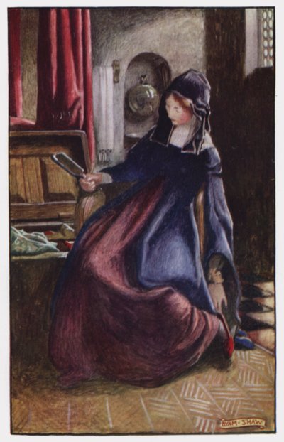 Illustration pour The Cloister and The Hearth par Charles Reade (lithographie en couleur) - Byam (after) Shaw