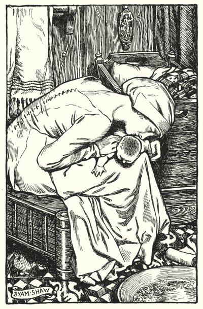 Illustration pour The Cloister and The Hearth de Charles Reade - Byam (after) Shaw