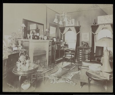 Un Salon dans la Maison du Dramaturge Henry Martyn Blossom, au 23 East 30th Street, New York, 1908 - Byron Company