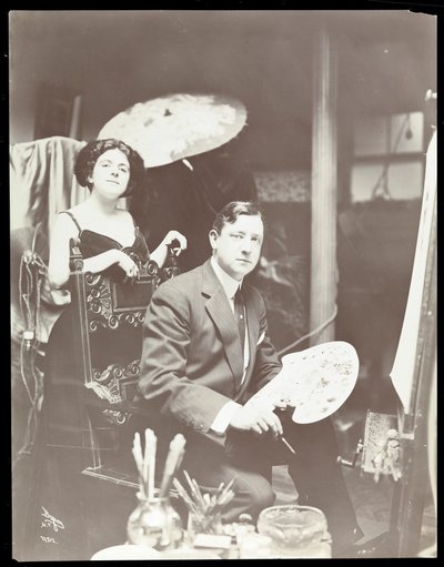Harrison Fisher et modèle, 1908-9 - Byron Company