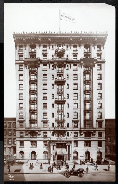 Hôtel Woodstock au 127 West 43rd Street, New York, 1907 - Byron Company